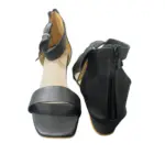 Ladies Ankle Strap Heel Black 06 (3)
