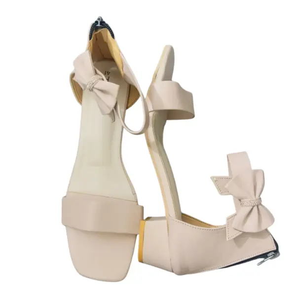 Ladies Ankle Strap Heel pink 06 (6)