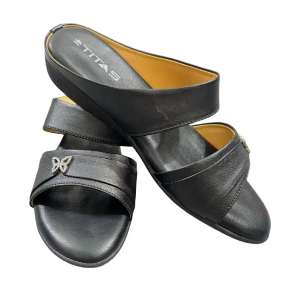 Ladies Comfort Wear Sandal 04 black (3)