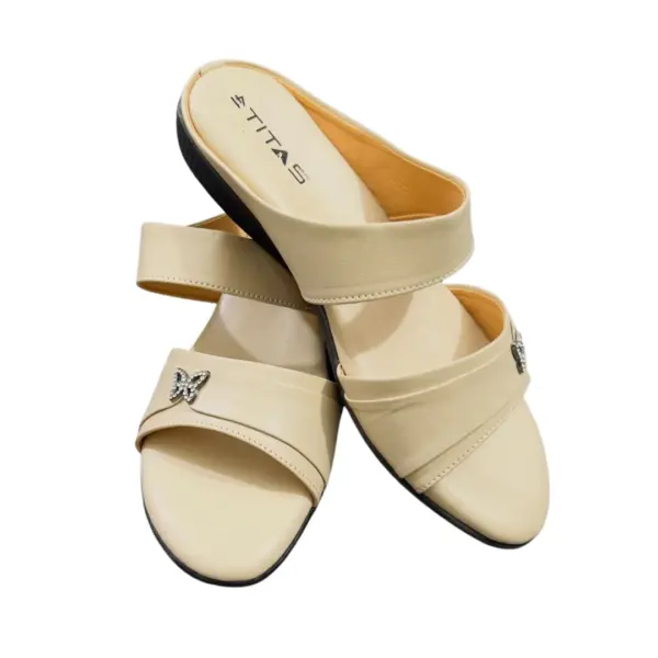 Ladies Comfort Wear Sandal Cream 04 (3)