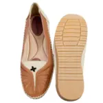 Ladies Flat Shoe Chocolate 18 (1)