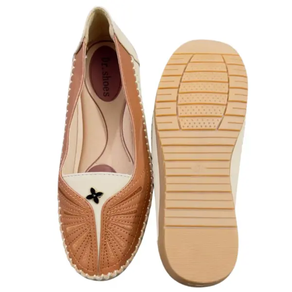 Ladies Flat Shoe Chocolate 18 (1)
