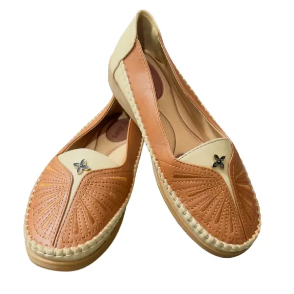 Ladies Flat Shoe Chocolate 18 (2)