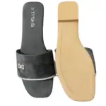 Ladies Flat Slipper Black 02 (2)