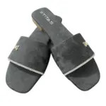 Ladies Flat Slipper Black 02 (4)