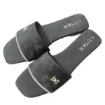 Ladies Flat Slipper Black1 02 (1)
