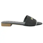 Ladies Flat Slipper Black2 02 (3)