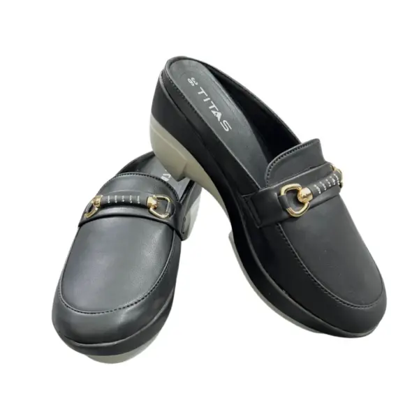 Ladies Mule Loafer Black 14 (4)