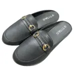 Ladies Mule Loafer Black1