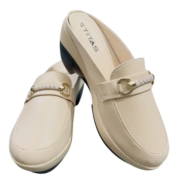 Ledies Mule Loafer 14 Cream (3)