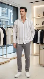 Slim Fit Stripe Shirt 3 cleanup