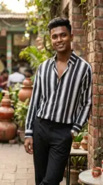 Slim Fit Stripe Shirt 4 cleanup