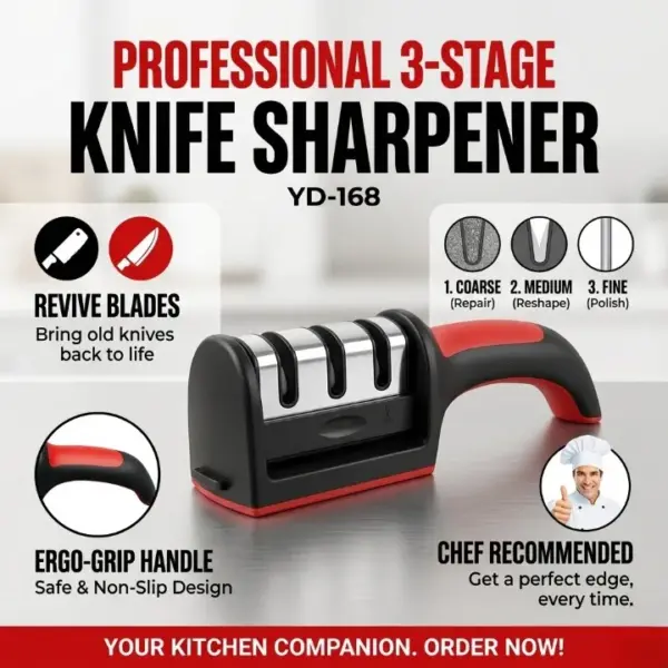 Knife Sharpener 3 Stage